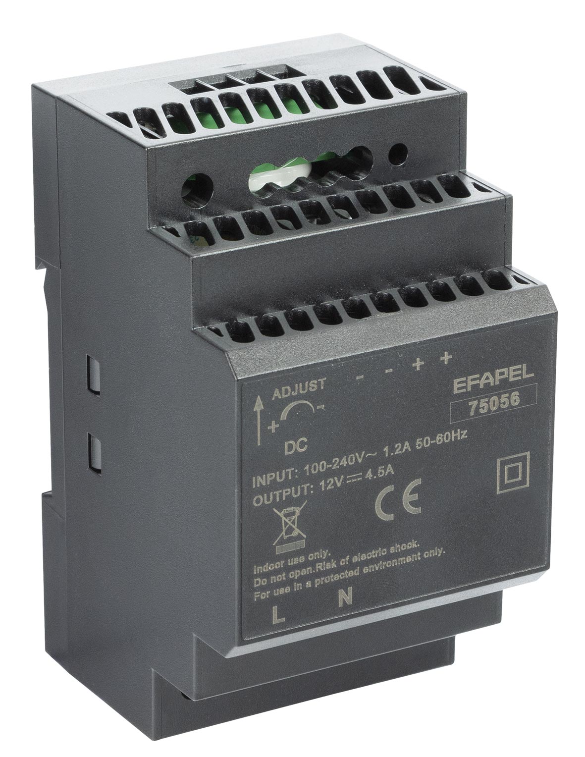 Fuente de Alimentación para Carril DIN 12 V --- 54 W