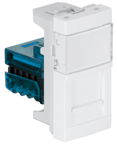 Módulo com Conetor RJ45 Cat. 6A UTP (500 MHz) - 1 Módulo