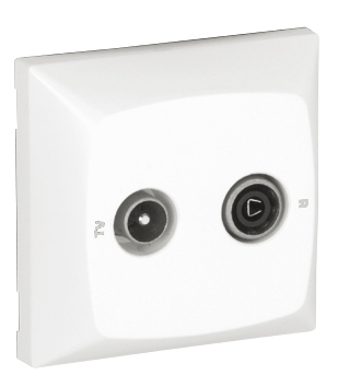 Equalized R - TV Socket for Series Connection (Crossover Type)